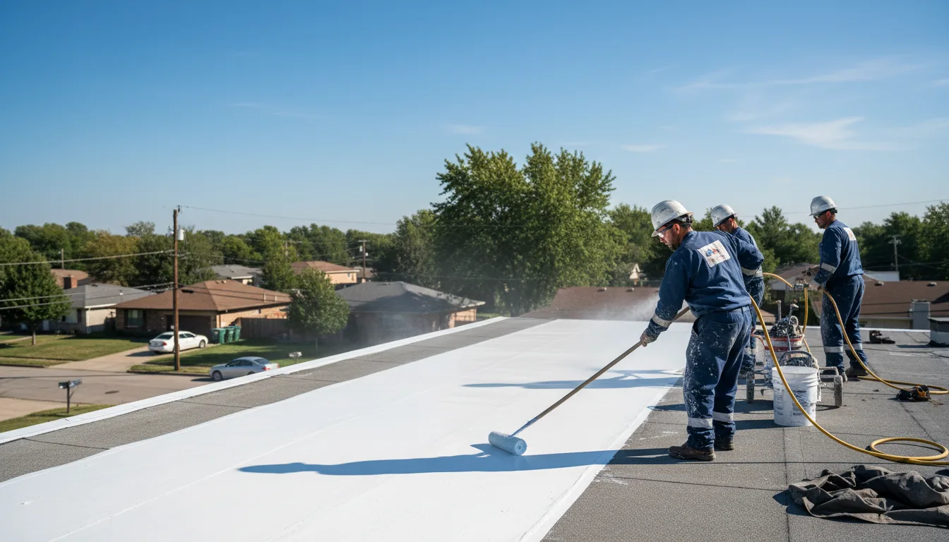 Commercial roof coating in Cabery, IL near me